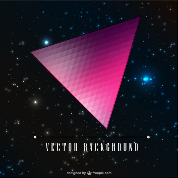 626x626 Triangle Galaxy Design Free Vector 123freevectors
