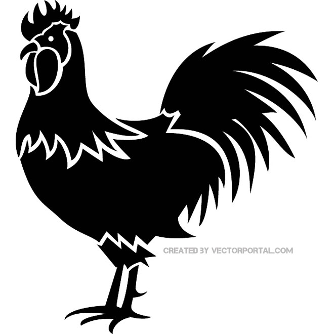 660x660 Rooster Image Free Vector 123freevectors