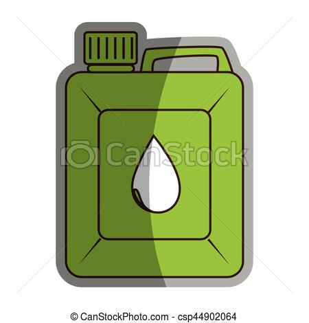 450x470 Green Gallon Isolated Icon Vector Illustration Design.