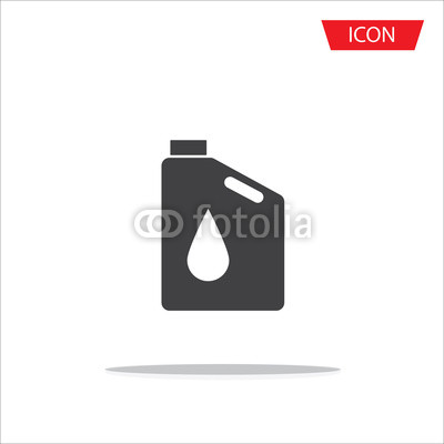 400x400 Oil Icon Vector , Oil Gallon Icon Isolated On White Background