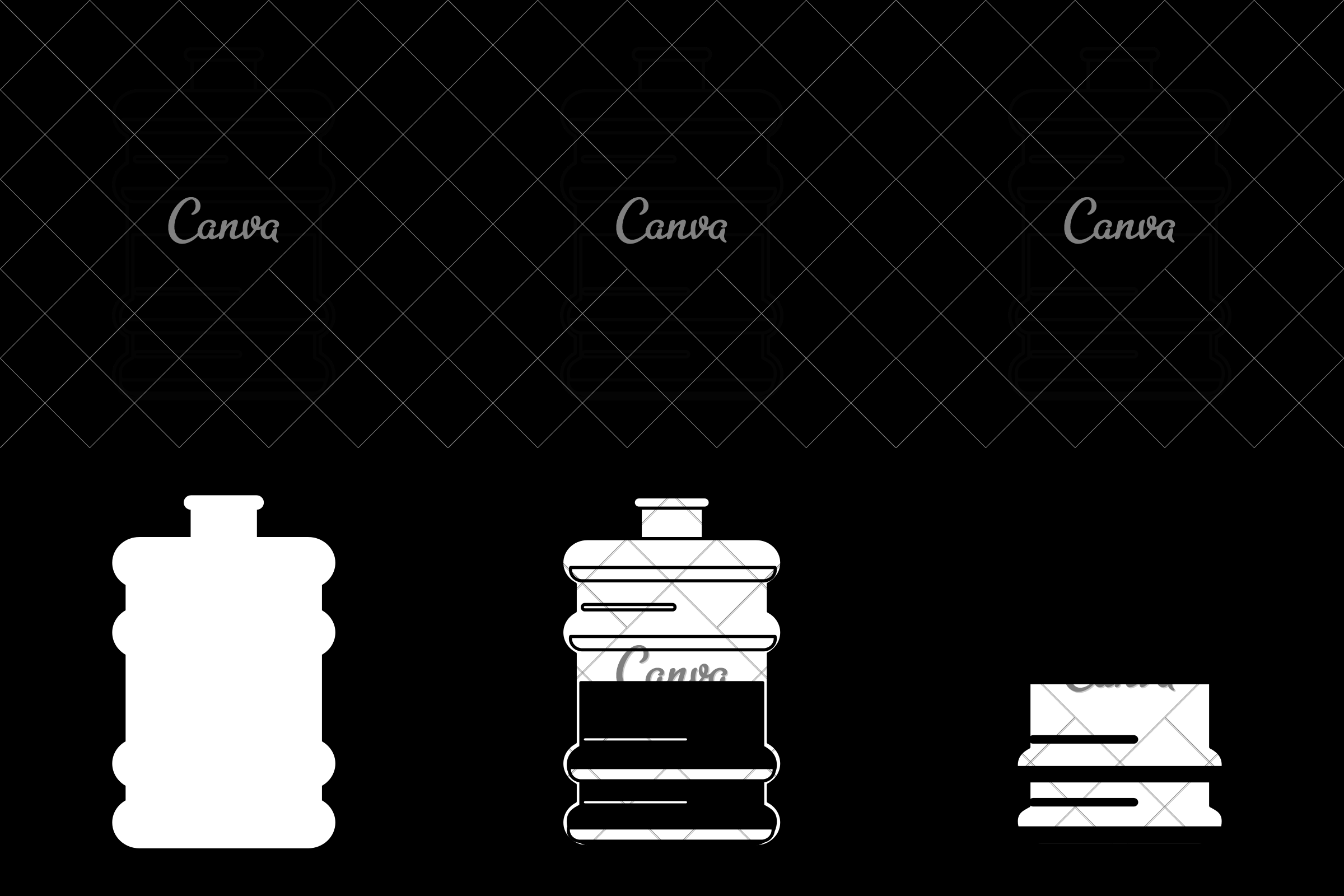 2400x1600 Water Gallon Vector Illustration