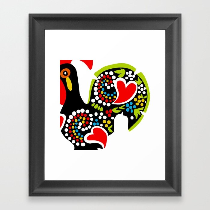 700x700 Galo De Barcelos I Framed Art Print By Puravidadecor Society6