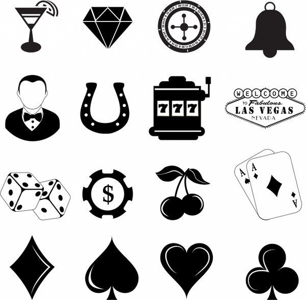 600x588 Casinogambling Icons Free Vector In Adobe Illustrator Ai ( .ai