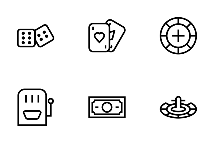 720x480 Premium Gambling Vector Icons Icon Pack Download In Svg, Png, Eps