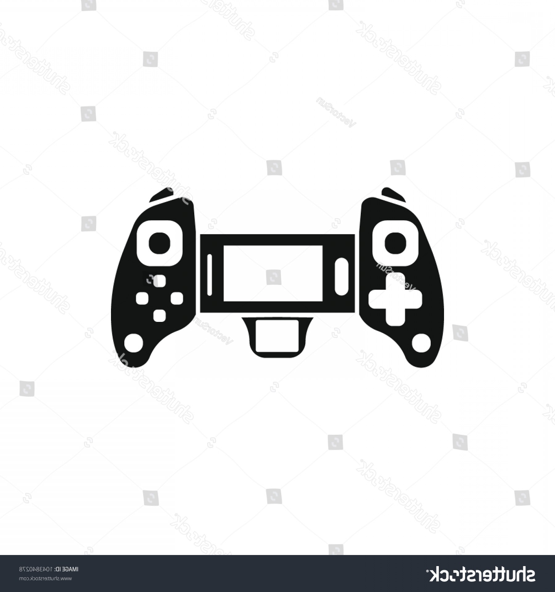 1800x1920 Game Controller Icon Silhouette Illustration Vector Shopatcloth