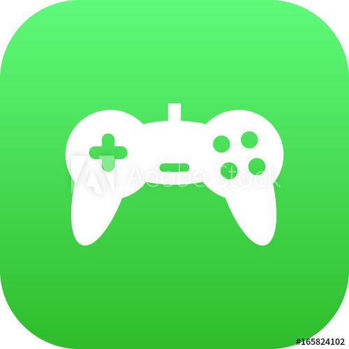 500x500 Isolated Game Controller Icon Symbol On Clean Background. Vector
