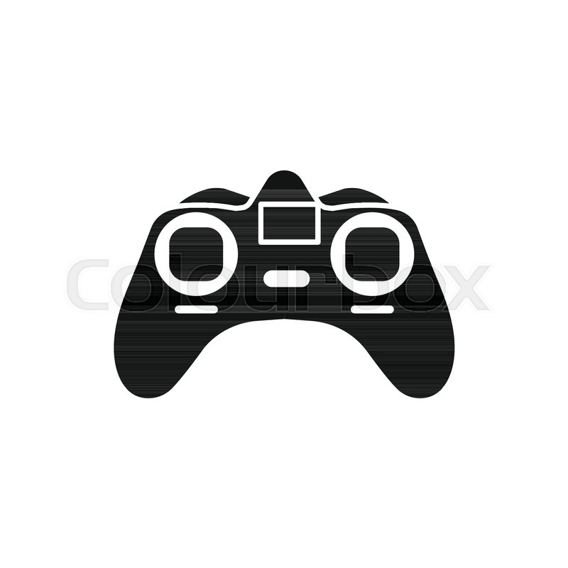 800x800 Game Controller Icon. Silhouette Illustration Of Game Controller