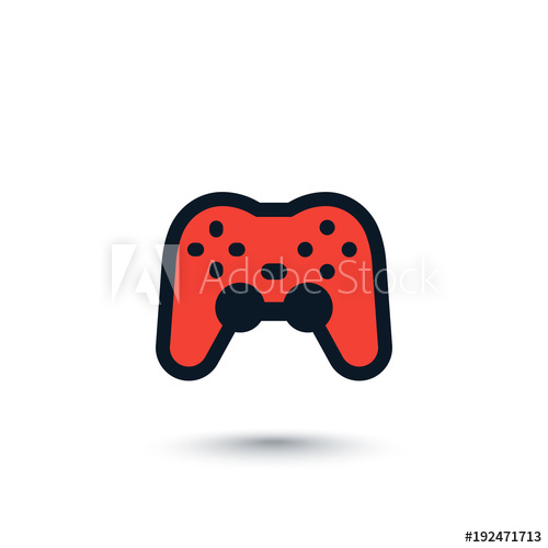 500x500 Gamepad, Game Controller Vector Icon On White