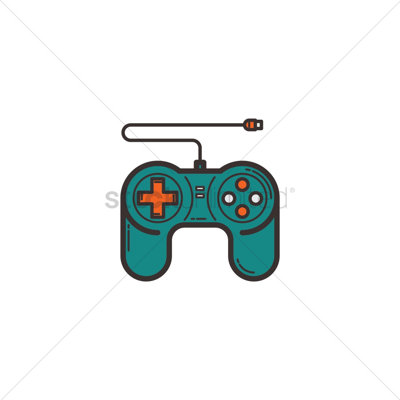 1300x1300 Free Video Game Controller Vector Image