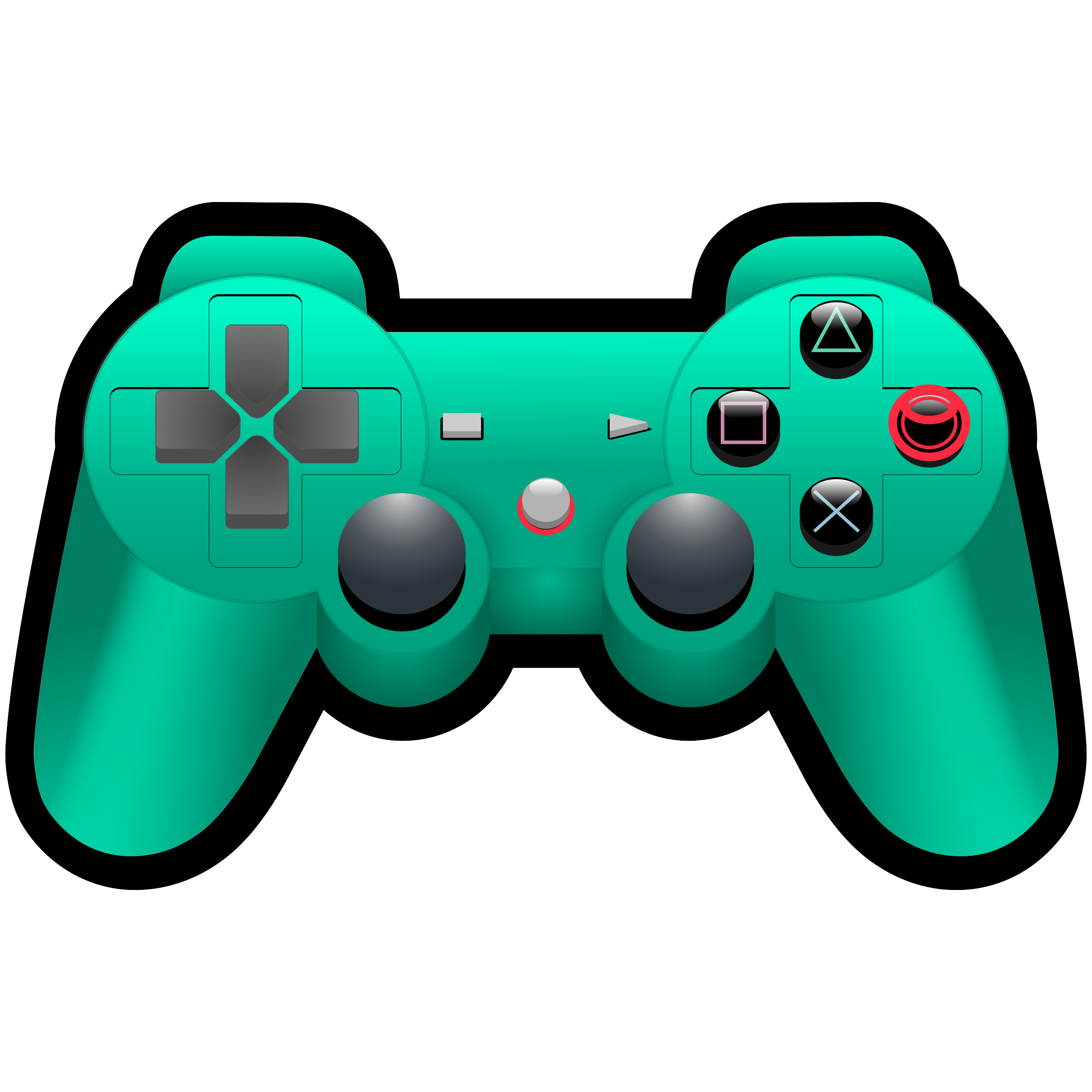 2400x2400 Gamepad Controller Vector Png Clipart