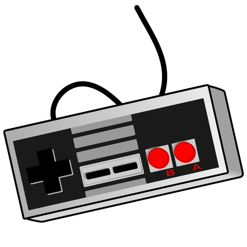 500x500 Old Style Game Controller Vector Clip Art Public Domain Vectors