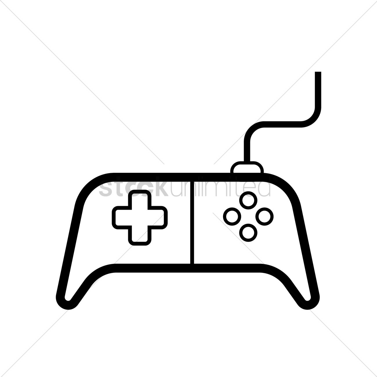 1300x1300 Free Game Controller Vector Image