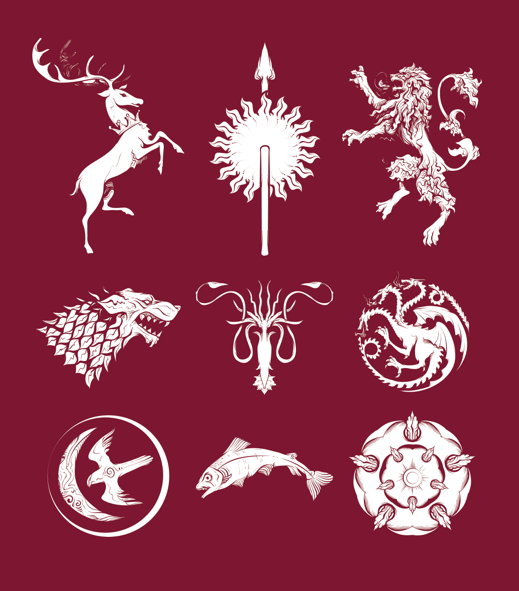 1014x1156 Game Of Thrones Sigil Pack