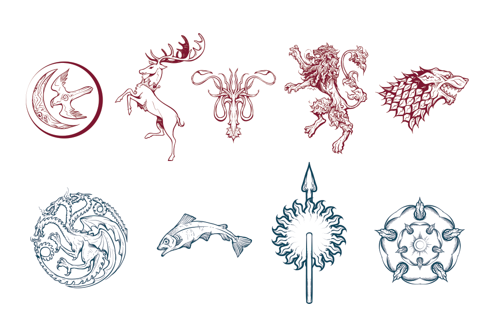 1014x656 Game Of Thrones Sigil Pack