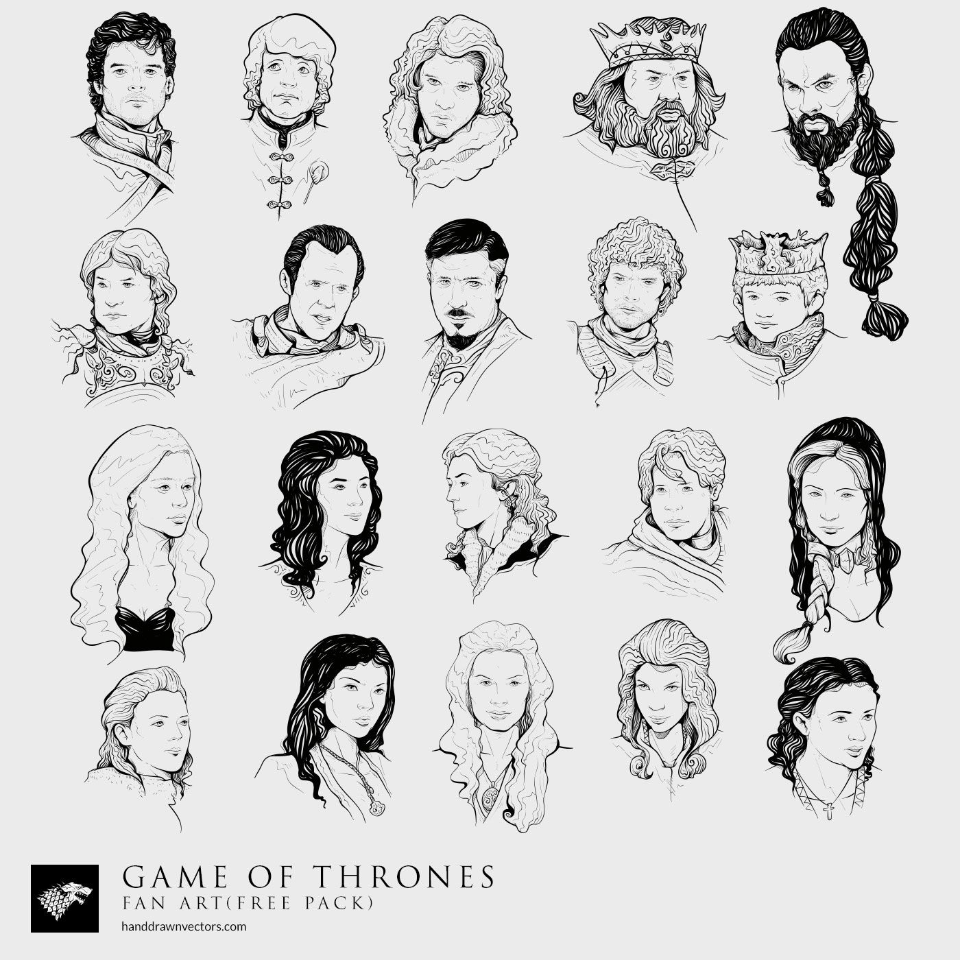 1400x1400 Game Of Thrones 38 Vectors Game Of Dead People