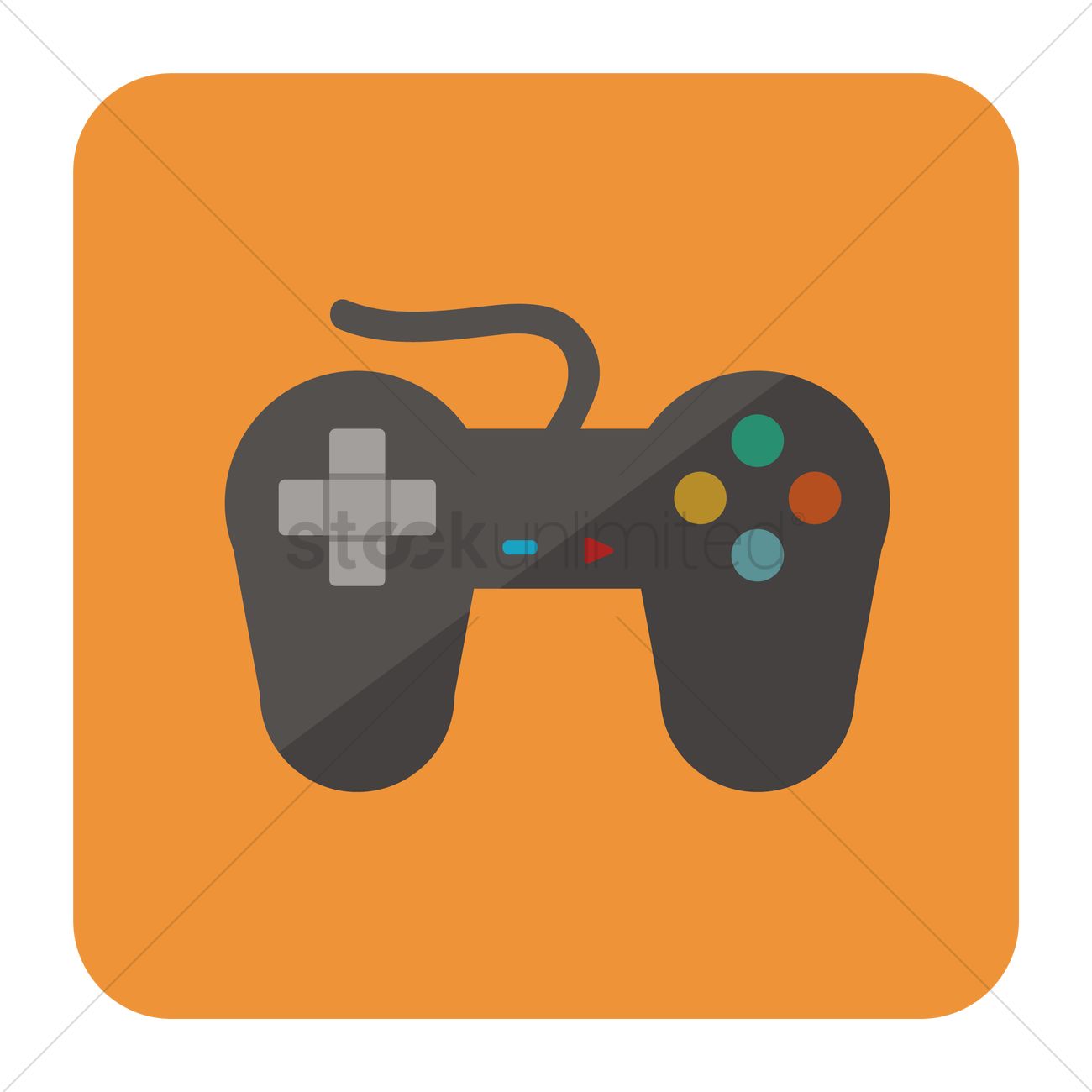1300x1300 Free Gamepad Vector Image
