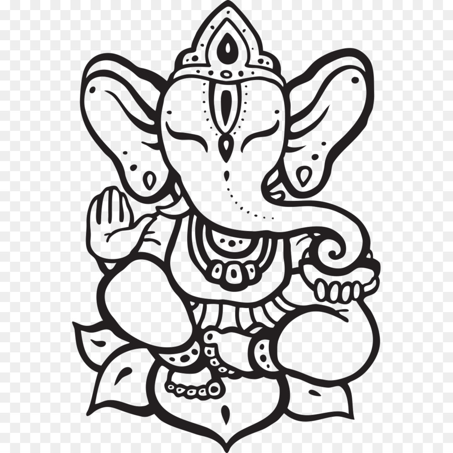 900x900 Ganesha Vector Graphics Illustration Clip Art Image