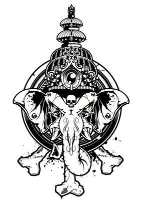 290x407 Pesonal Work Ganesha Vector Art Made Ganesha And