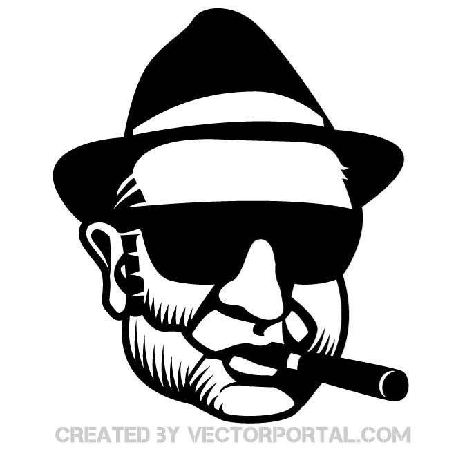660x660 Gangster Vector Portrait
