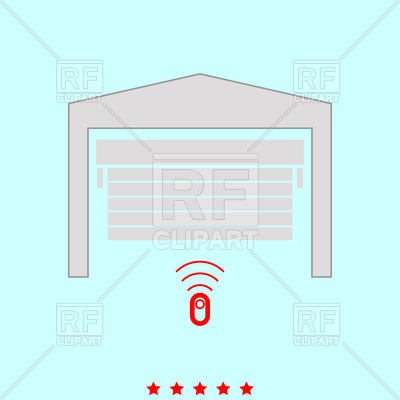400x400 Garage Door Remote Control Icon Vector Image Vector Artwork Of