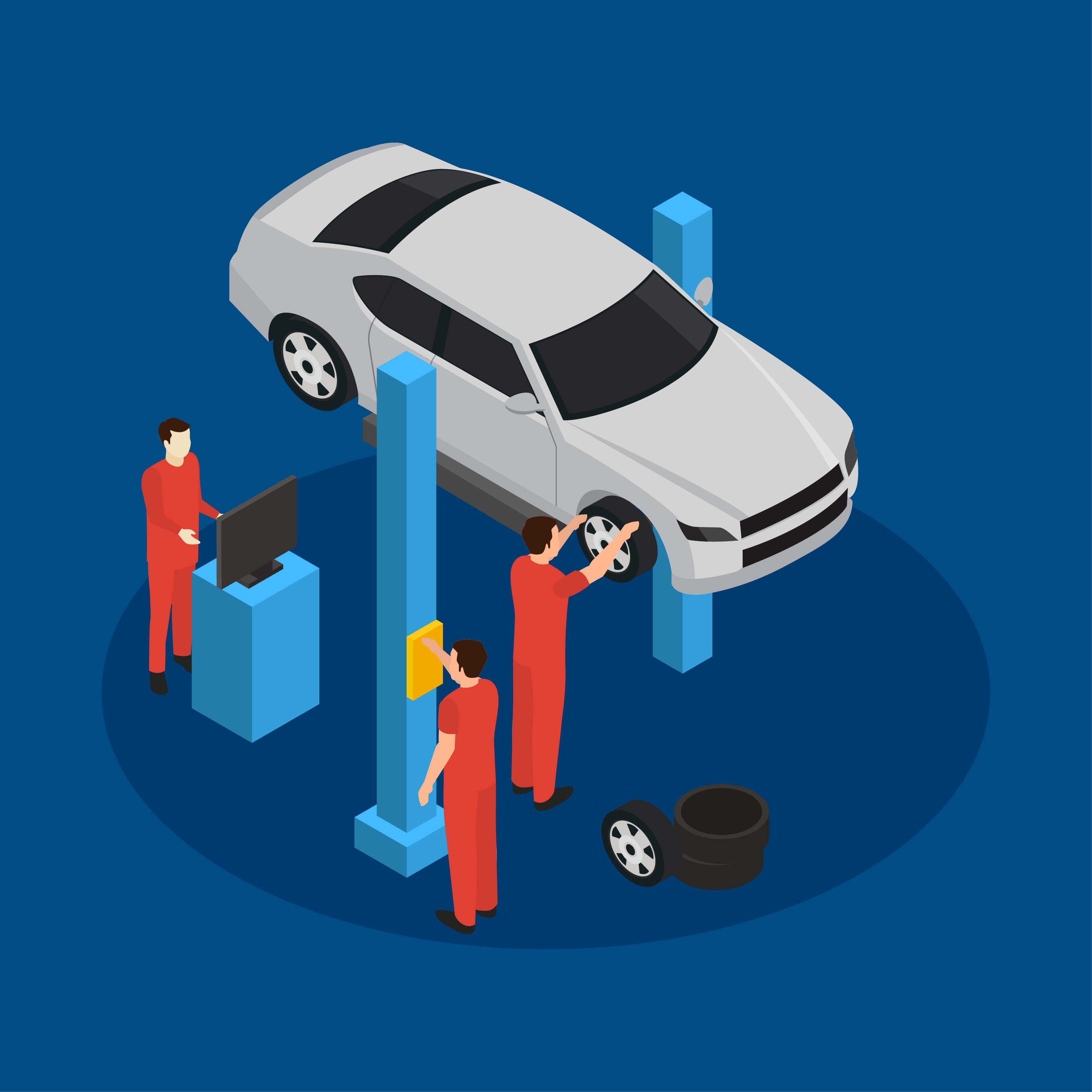 2917x2917 Garage Free Vector Art