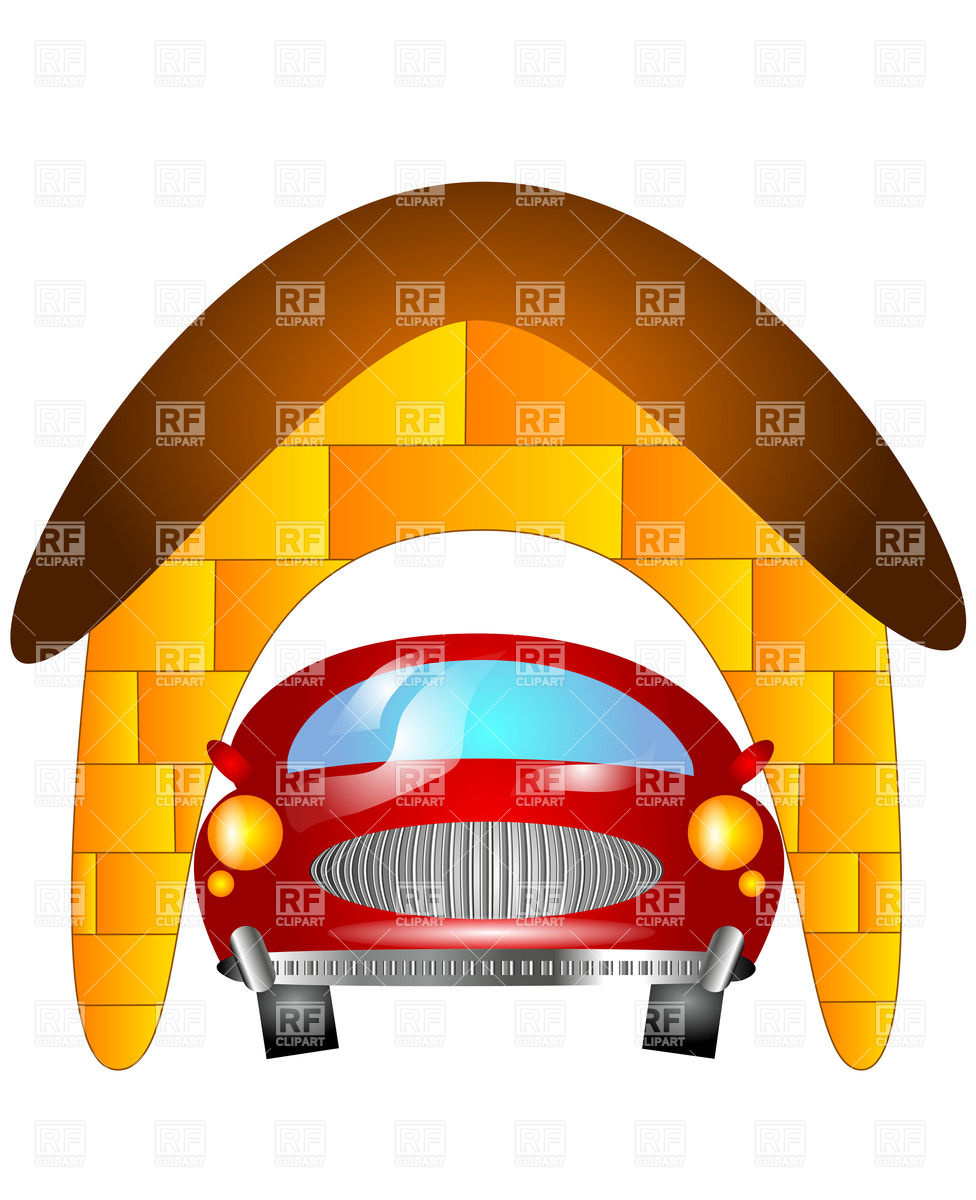 976x1200 Car In Garage Vector Image Vector Artwork Of Transportation