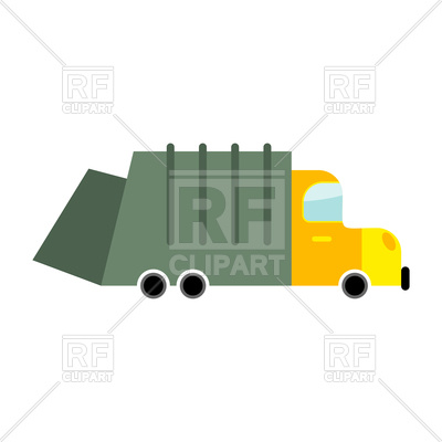 400x400 Garbage Truck Isolated Vector Image Vector Artwork Of
