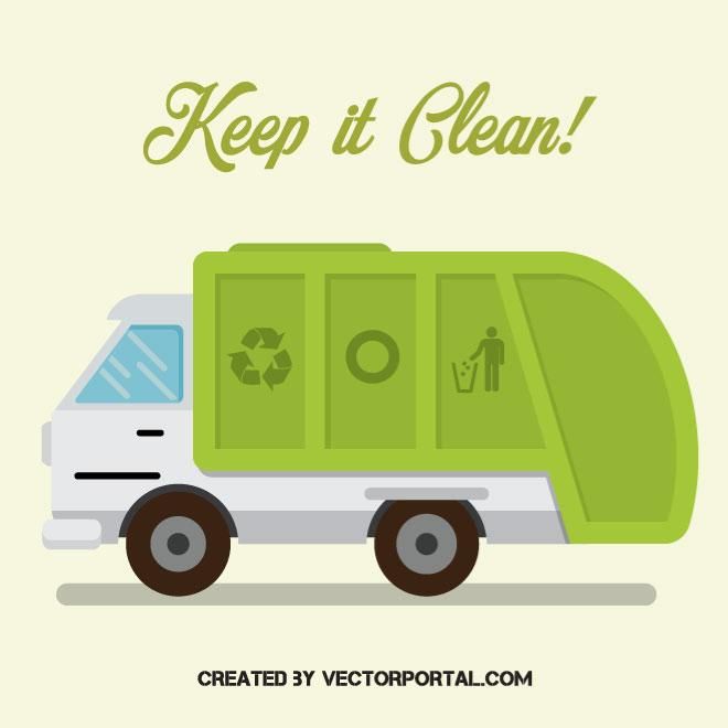 660x660 Garbage Truck Vector Image Vehicles Free Vectors