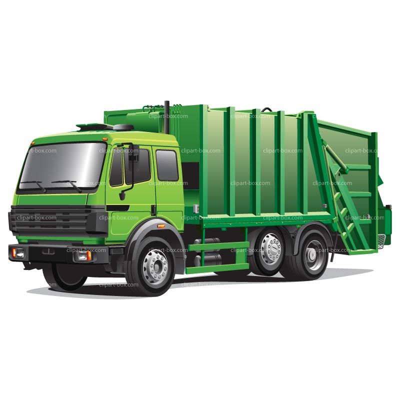 800x800 Clipart Green Garbage Truck Royalty Free Vector Design Clip