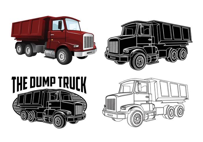 700x490 Dump Truck Vectors