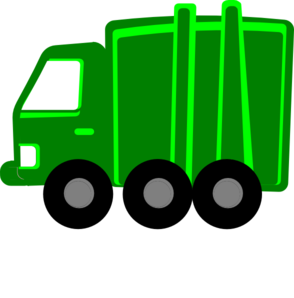 294x298 Lime Green Garbage Truck Clip Art
