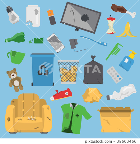 450x463 Recycling Garbage Vector Trash Elements Trash Bags