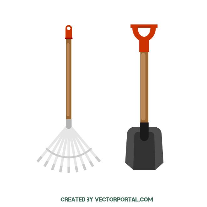 660x660 Garden Tools Vector Image