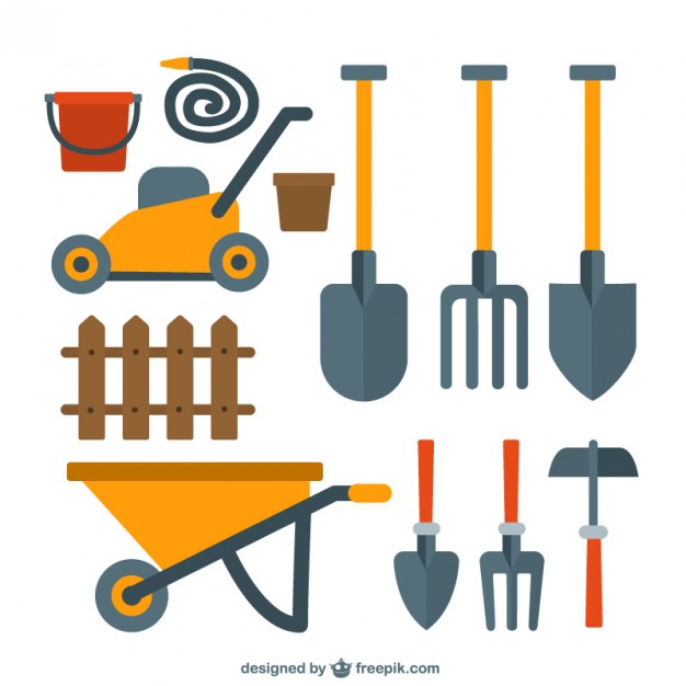 626x626 Nice Garden Tools Collection Vector Free Download