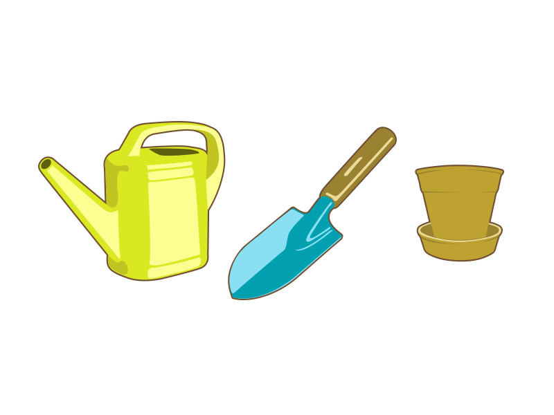 800x600 Garden Tools Vector