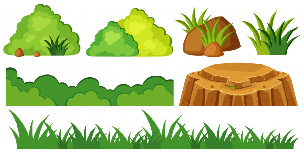 626x314 Grass And Rocks In Garden Vector Premium Download