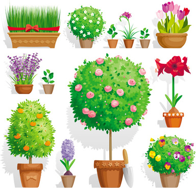 384x368 Vector Landscape Garden Elements Free Vector Download (30,315 Free