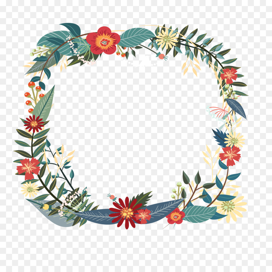 900x900 Garland Wreath Flower