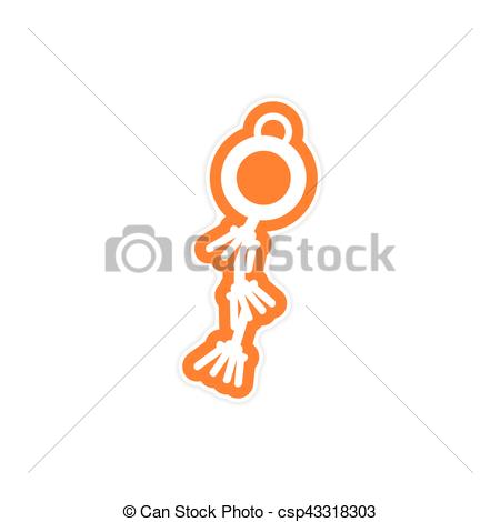 450x470 Sticker Chinese Garland.