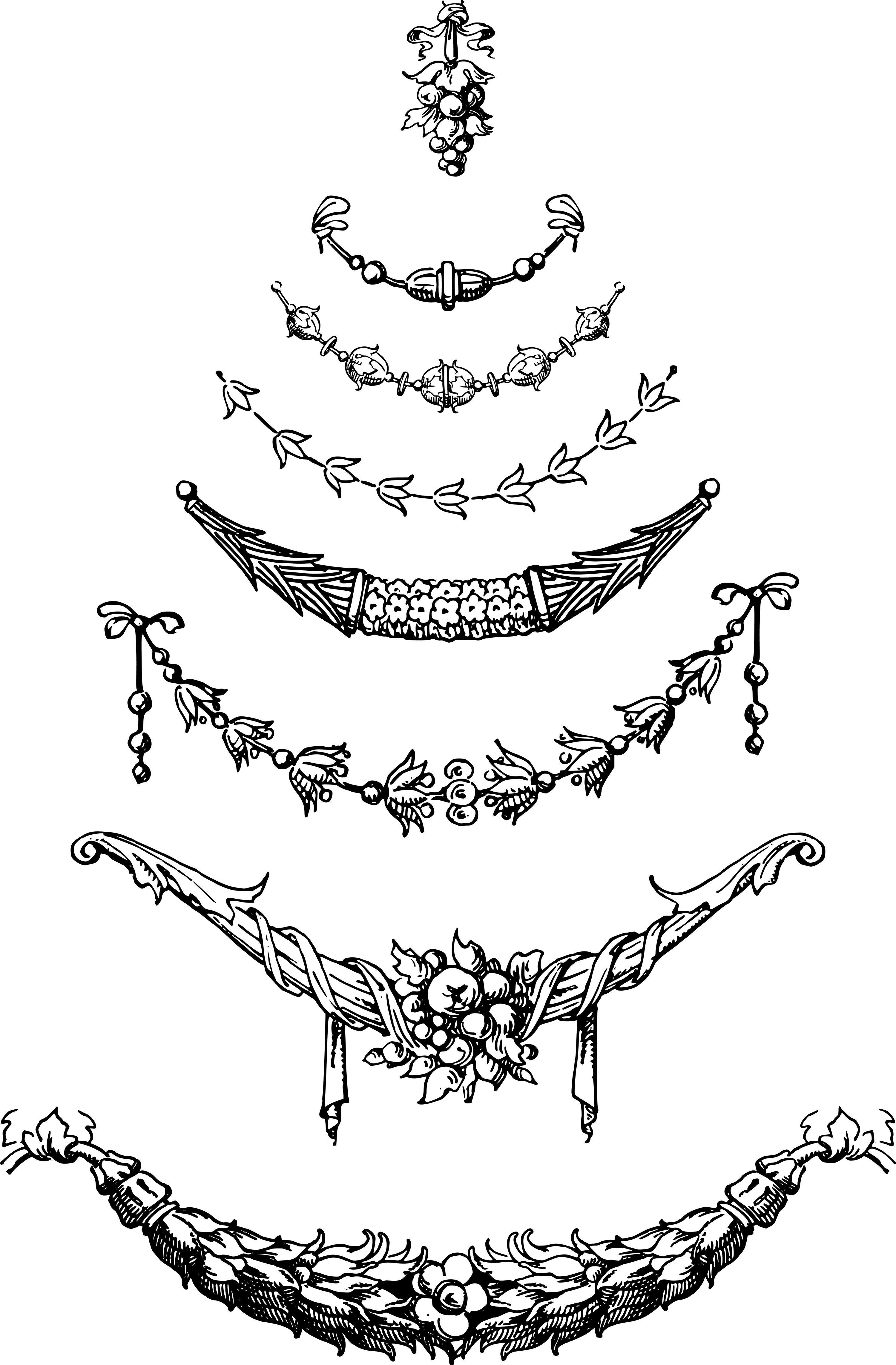 3000x4571 Vintage Garland Vector Images Oh So Nifty Vintage Graphics