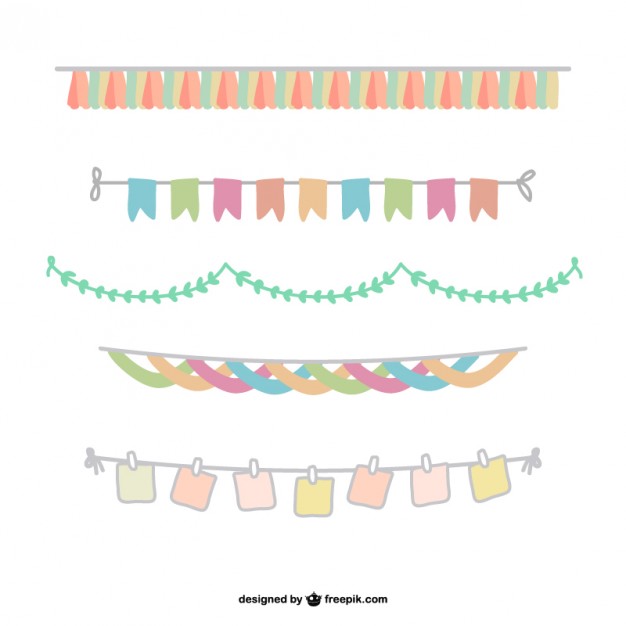 626x626 Colorful Garland Pack Vector Free Vector Download In .ai, .eps