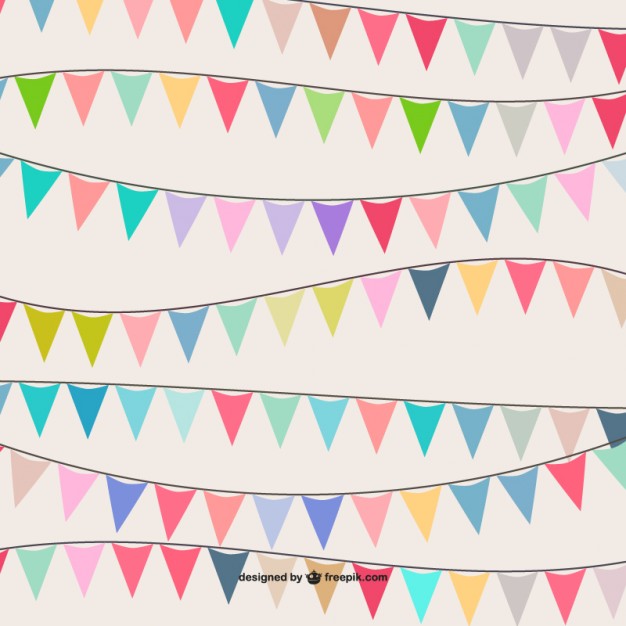 626x626 Colorful Garland Pattern Vector Free Download