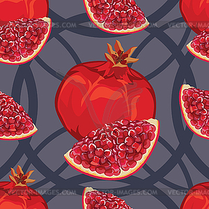 300x300 Granat Seamless Pattern Of Ripe Red Garnet