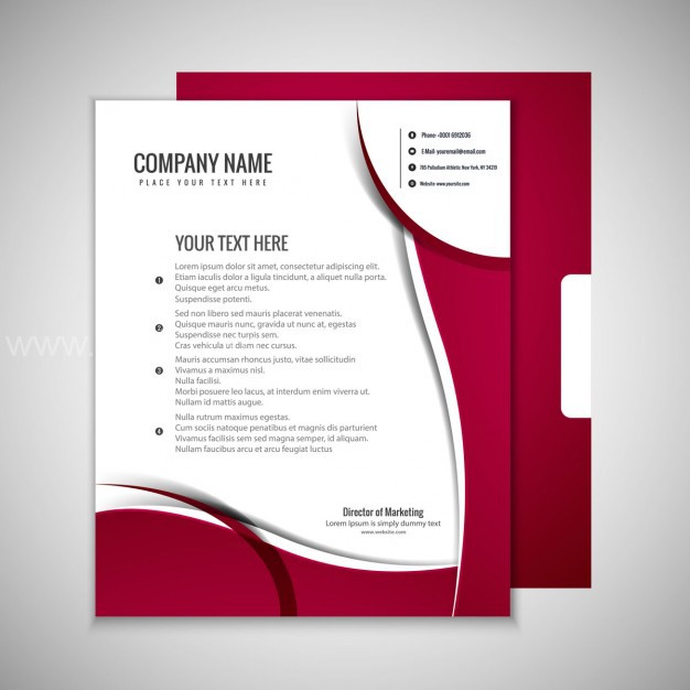 626x626 Vector ] Garnet Business Brochure Free Download