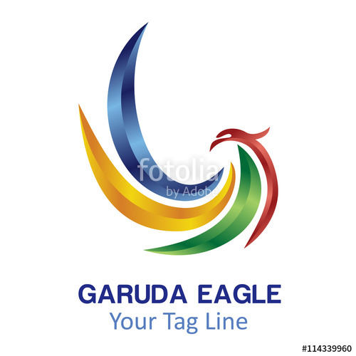 500x500 Garuda Eagle Logo 3d Stock Image And Royalty Free Vector Files On