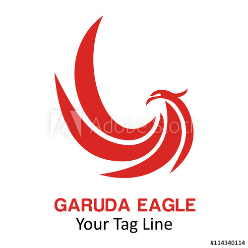 500x500 Garuda Eagle Logo Flat Color
