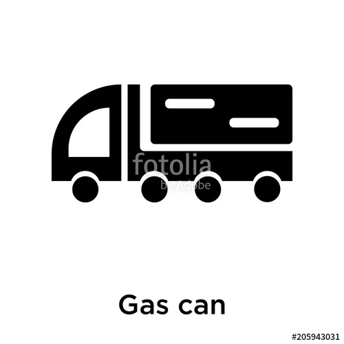 500x500 Gas Can Icon Vector Sign And Symbol Isolated On White Background