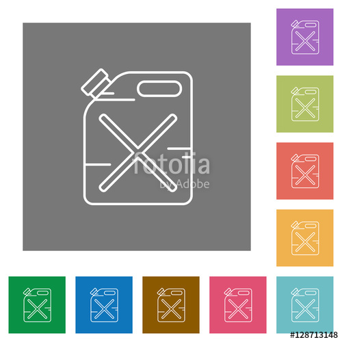 500x500 Gas Can Square Flat Icons Stock Image And Royalty Free Vector