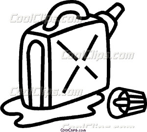 300x270 Leaking Gas Can Vector Clip Art