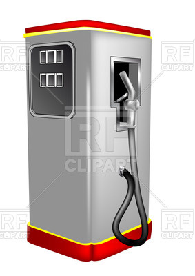 283x400 Gas Pump (Geyser) Siolated On A White Background Vector Image